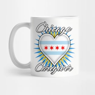 Chicago Caregiver (white font) Mug